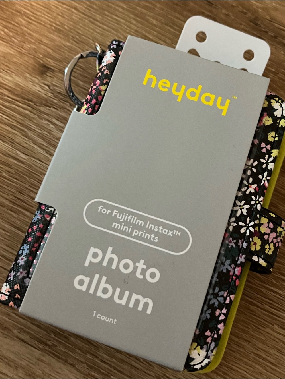 heyday Floral Instax Mini Photo Album - Black Floral
